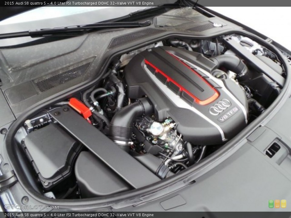 4.0 Liter FSI Turbocharged DOHC 32-Valve VVT V8 Engine for the 2015 Audi S8 #95498762