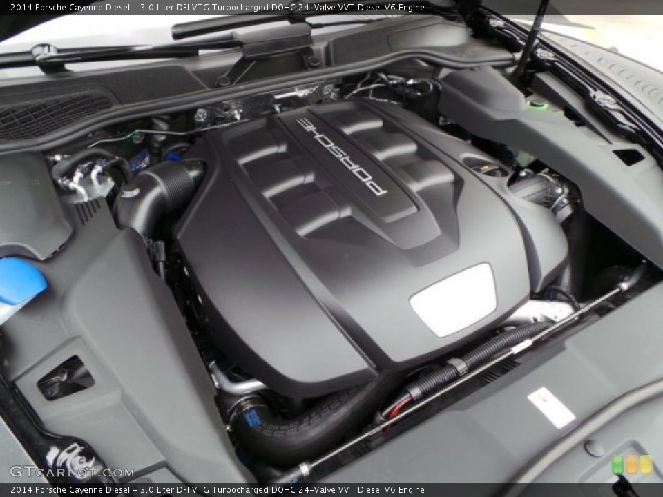 3.0 Liter DFI VTG Turbocharged DOHC 24-Valve VVT Diesel V6 Engine for the 2014 Porsche Cayenne #95507690