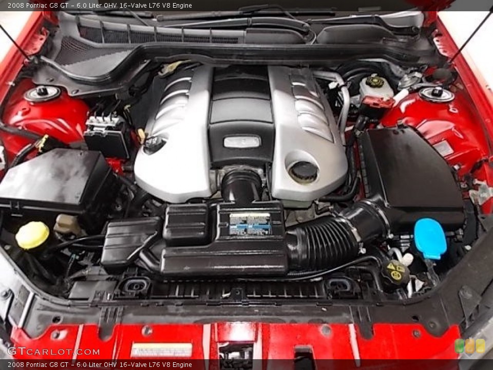 6.0 Liter OHV 16-Valve L76 V8 2008 Pontiac G8 Engine