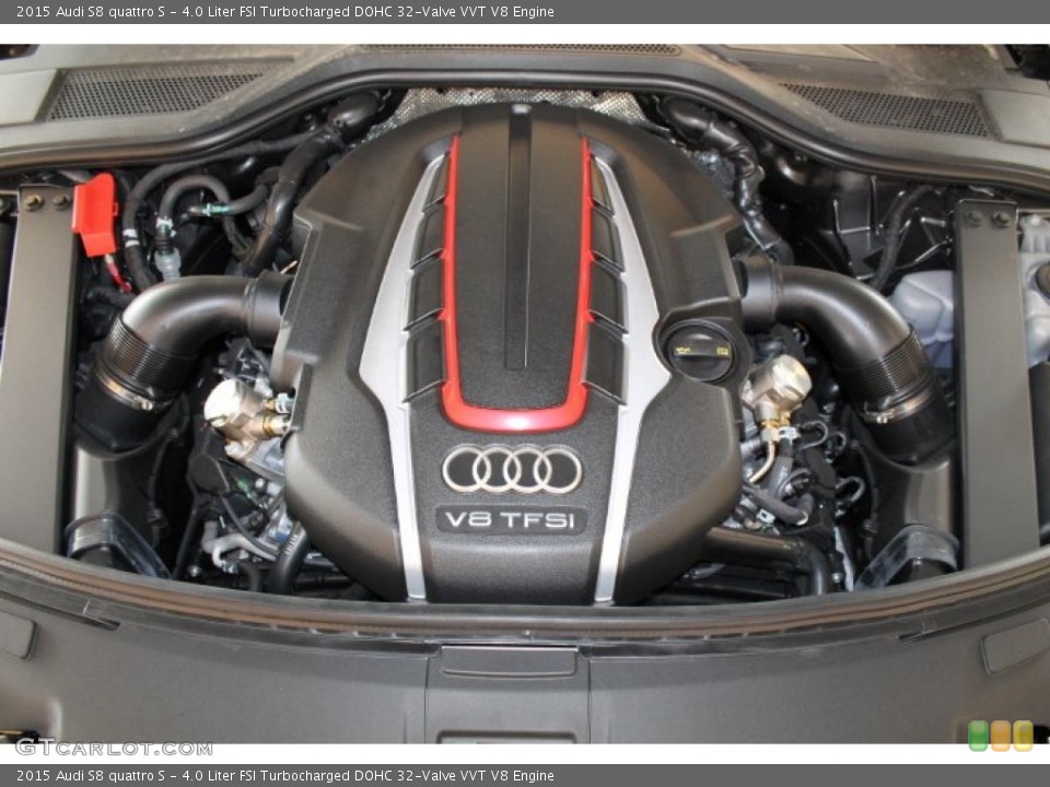 4.0 Liter FSI Turbocharged DOHC 32-Valve VVT V8 Engine for the 2015 Audi S8 #95545866