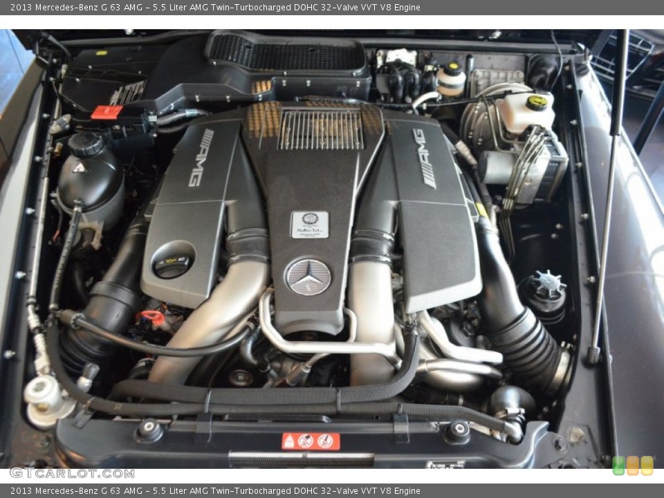 5.5 Liter AMG Twin-Turbocharged DOHC 32-Valve VVT V8 Engine for the 2013 Mercedes-Benz G #95663314