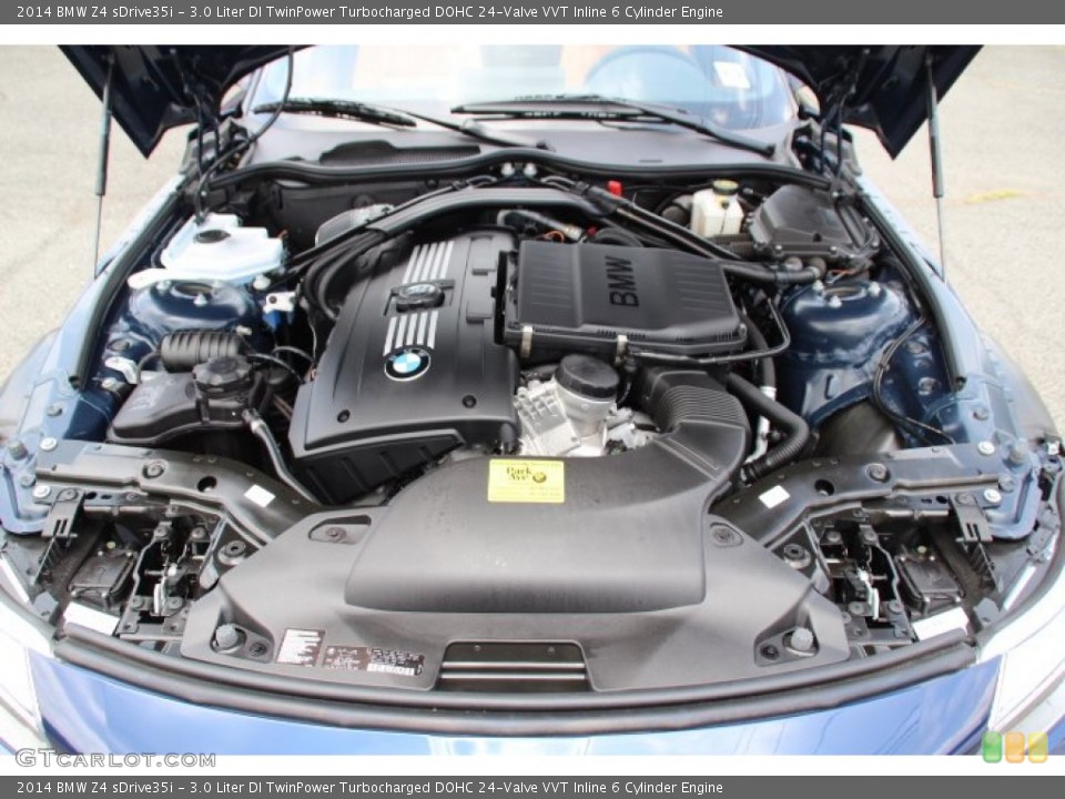 3.0 Liter DI TwinPower Turbocharged DOHC 24-Valve VVT Inline 6 Cylinder 2014 BMW Z4 Engine