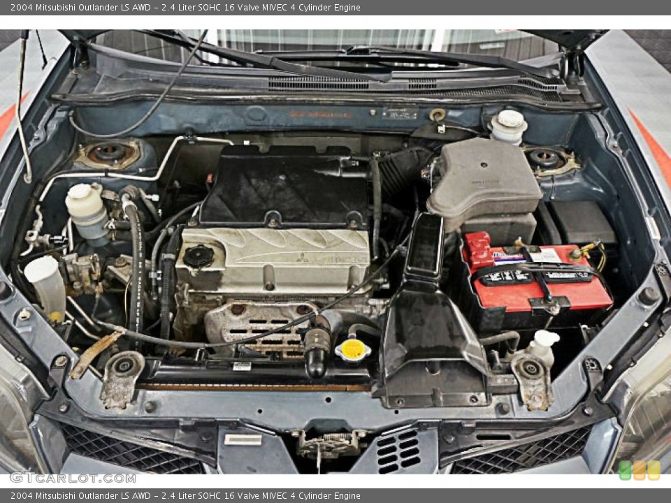 2.4 Liter SOHC 16 Valve MIVEC 4 Cylinder Engine for the 2004 Mitsubishi Outlander #95676054