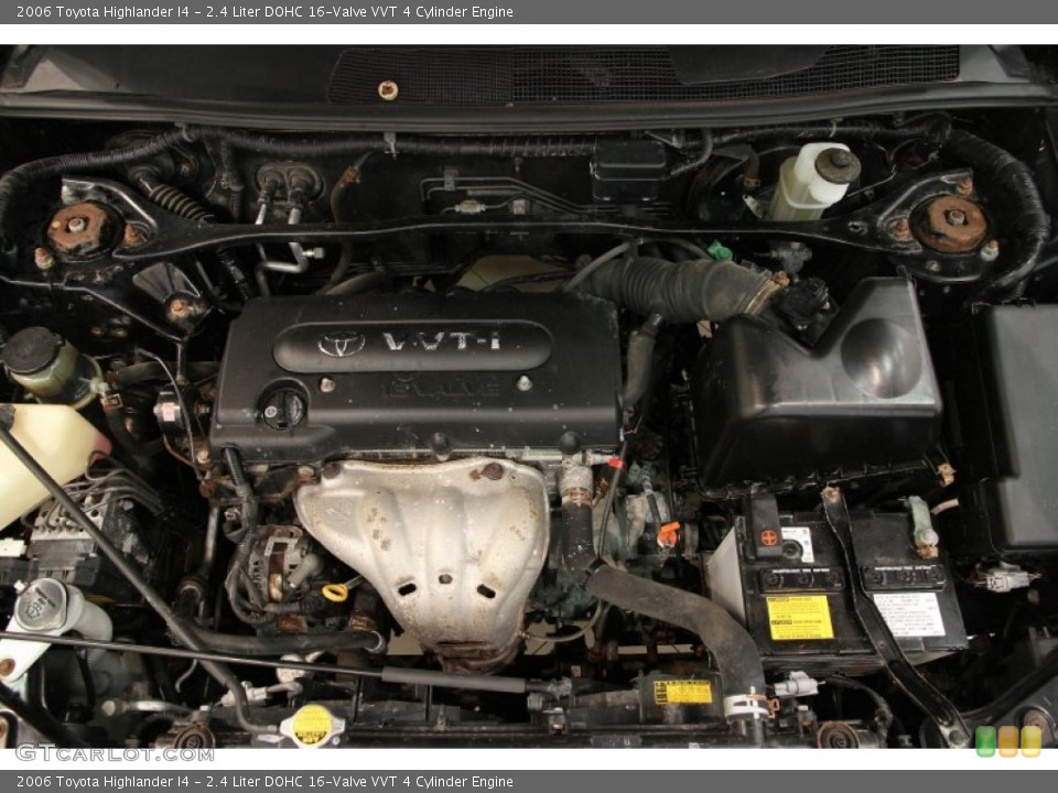 2.4 Liter DOHC 16-Valve VVT 4 Cylinder 2006 Toyota Highlander Engine