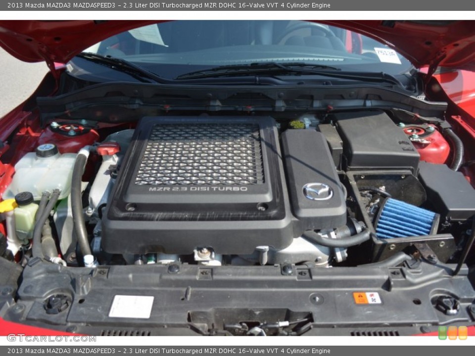 2.3 Liter DISI Turbocharged MZR DOHC 16-Valve VVT 4 Cylinder Engine for the 2013 Mazda MAZDA3 #95720940