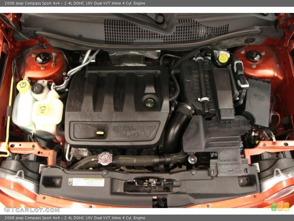 2.4L DOHC 16V Dual VVT Inline 4 Cyl. Engine for the 2008 Jeep Compass #95736828