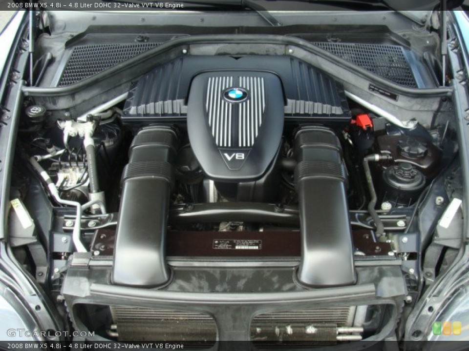 4.8 Liter DOHC 32-Valve VVT V8 2008 BMW X5 Engine