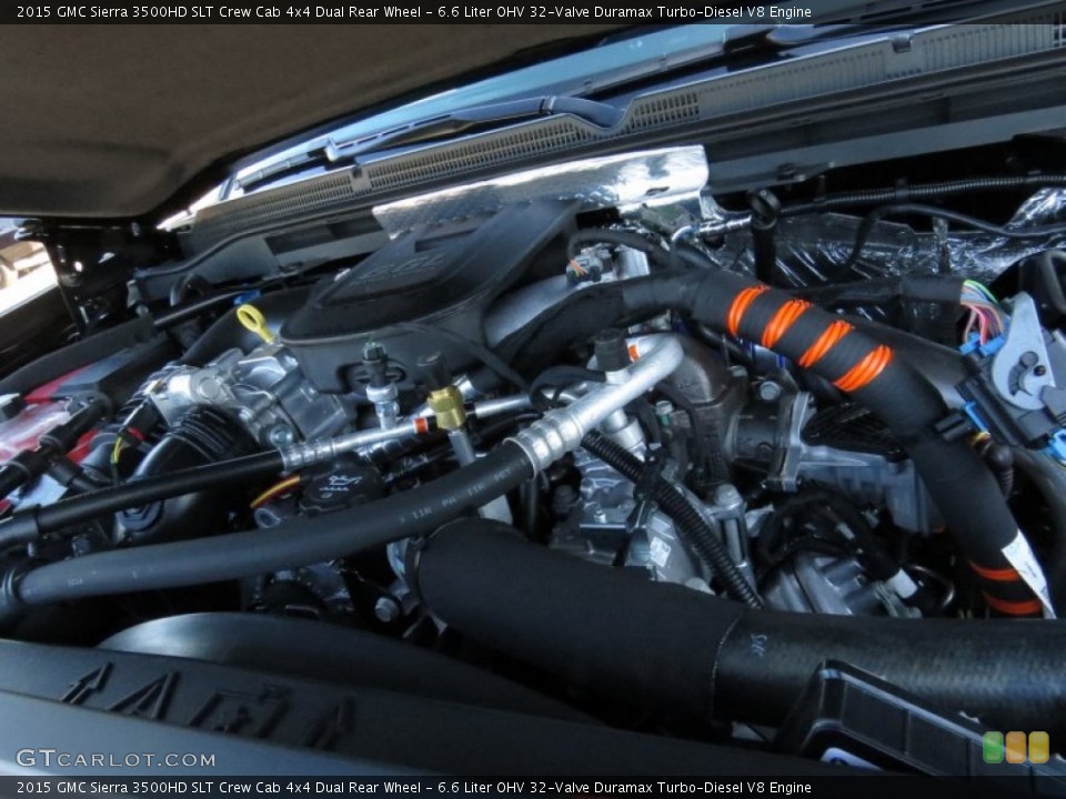 6.6 Liter OHV 32-Valve Duramax Turbo-Diesel V8 2015 GMC Sierra 3500HD Engine
