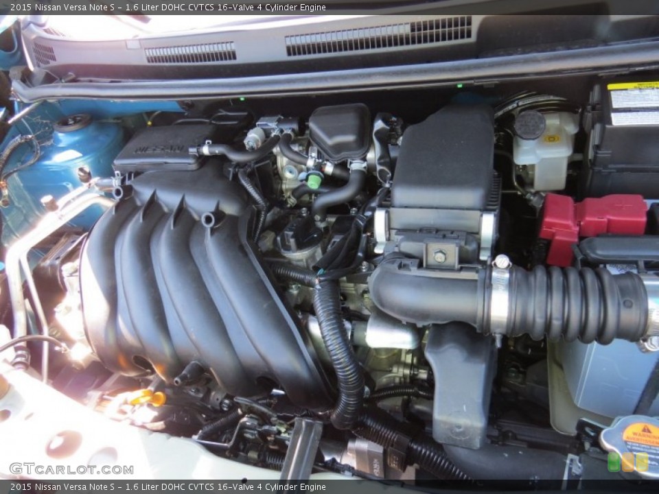 1.6 Liter DOHC CVTCS 16-Valve 4 Cylinder 2015 Nissan Versa Note Engine