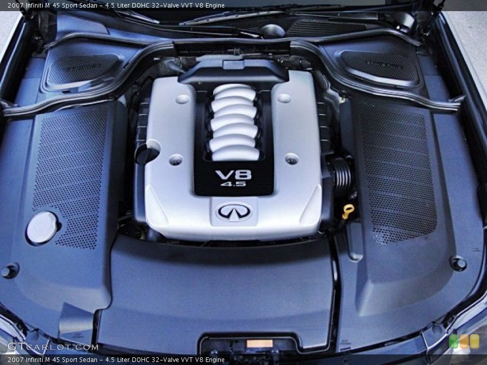 4.5 Liter DOHC 32-Valve VVT V8 Engine for the 2007 Infiniti M #95867320