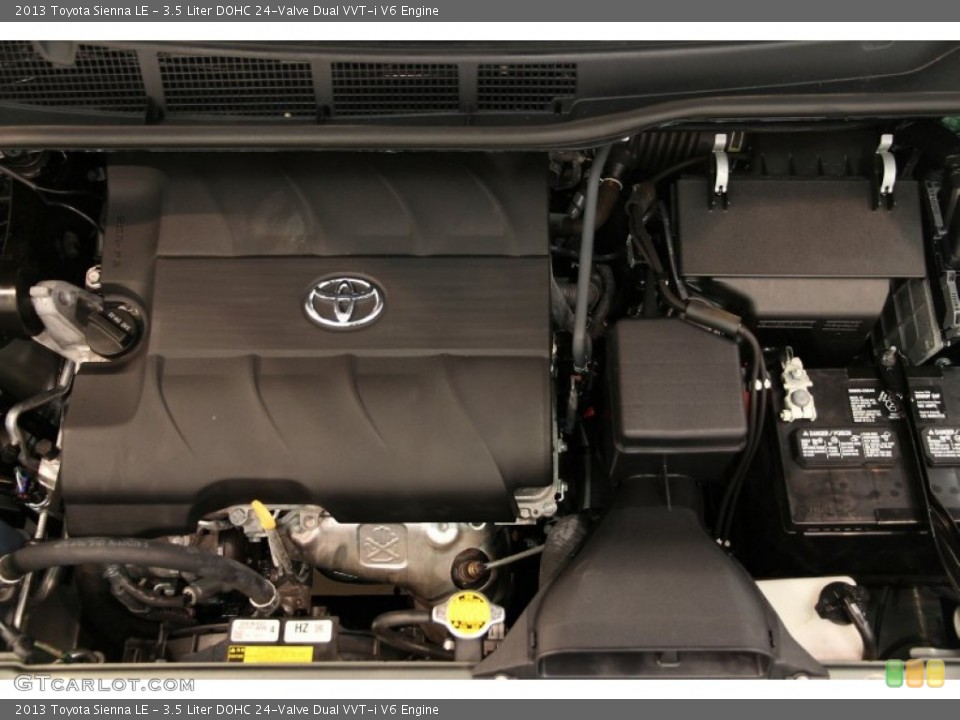 3.5 Liter DOHC 24-Valve Dual VVT-i V6 Engine for the 2013 Toyota Sienna #95872075
