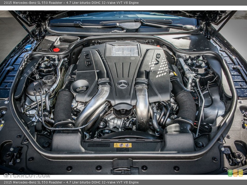 4.7 Liter biturbo DOHC 32-Valve VVT V8 Engine for the 2015 Mercedes-Benz SL #95907247