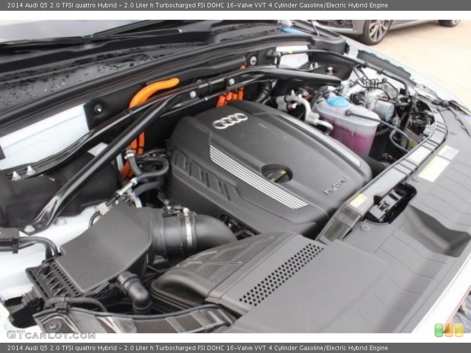 2.0 Liter h Turbocharged FSI DOHC 16-Valve VVT 4 Cylinder Gasoline/Electric Hybrid 2014 Audi Q5 Engine