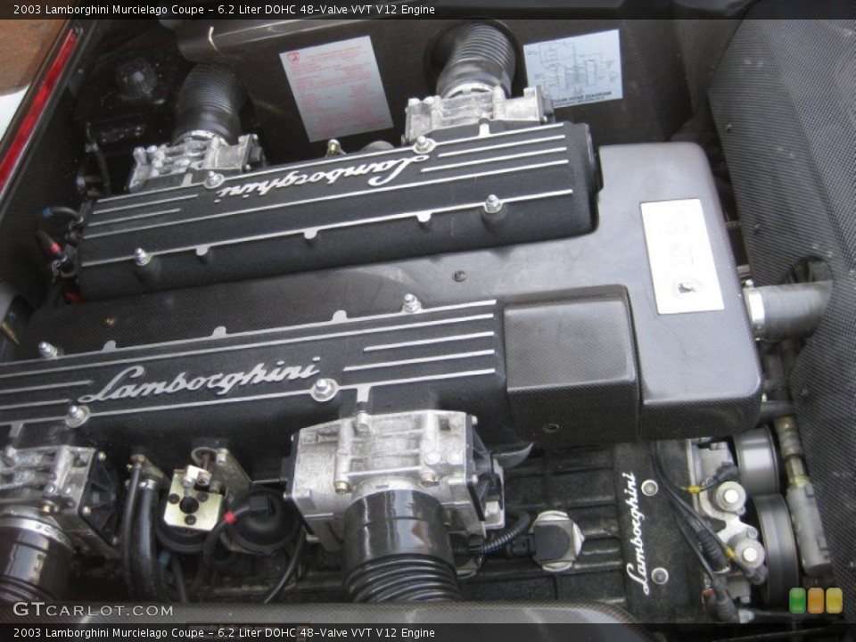 6.2 Liter DOHC 48-Valve VVT V12 2003 Lamborghini Murcielago Engine