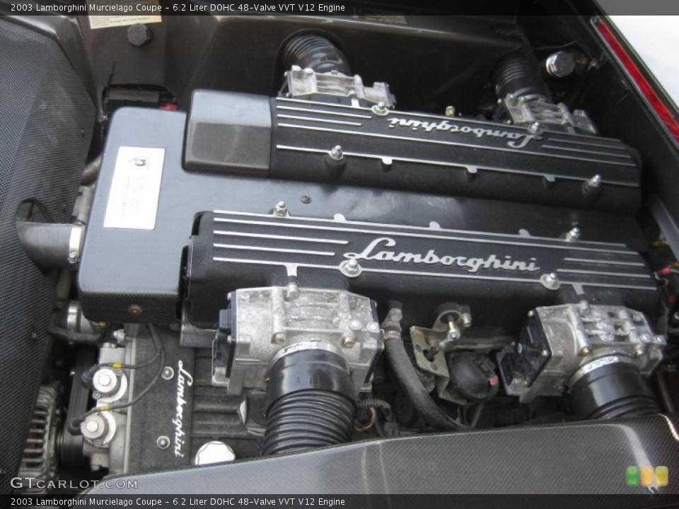 6.2 Liter DOHC 48-Valve VVT V12 Engine for the 2003 Lamborghini Murcielago #96016557