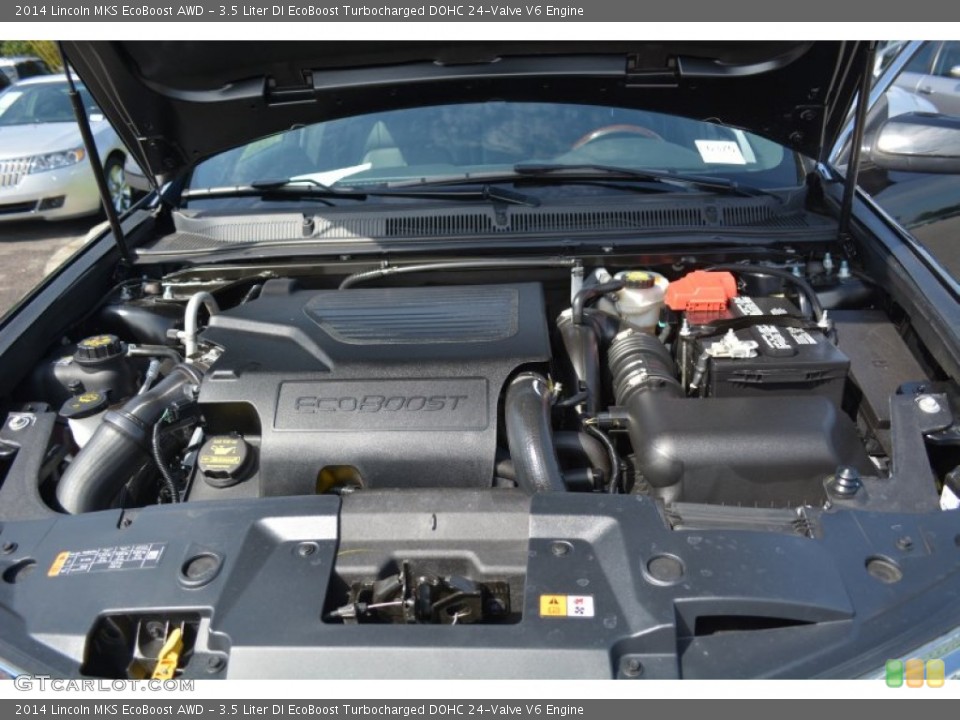 3.5 Liter DI EcoBoost Turbocharged DOHC 24-Valve V6 2014 Lincoln MKS Engine