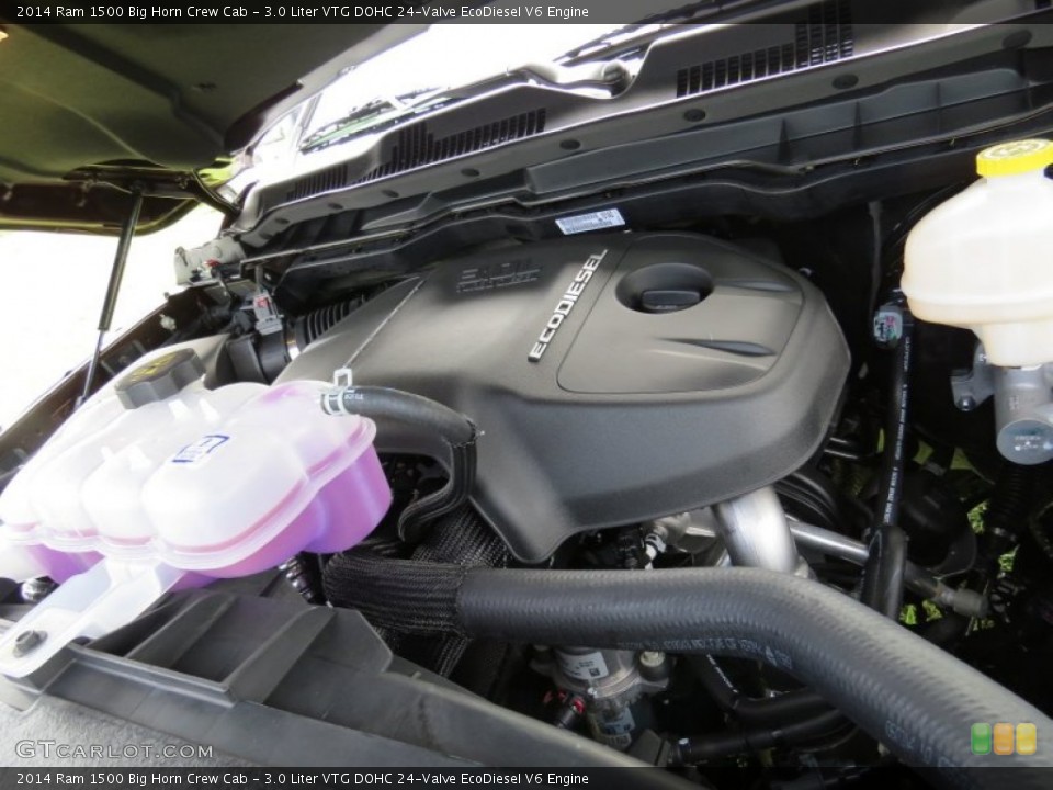 3.0 Liter VTG DOHC 24-Valve EcoDiesel V6 2014 Ram 1500 Engine