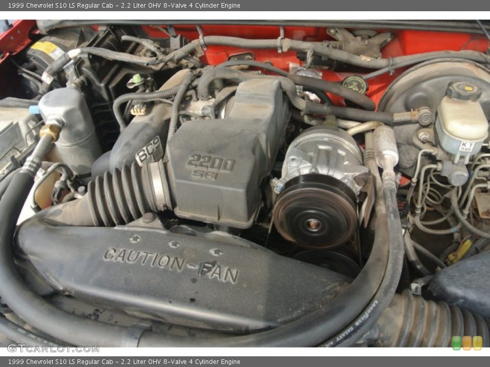 2.2 Liter OHV 8-Valve 4 Cylinder Engine for the 1999 Chevrolet S10 #96281373