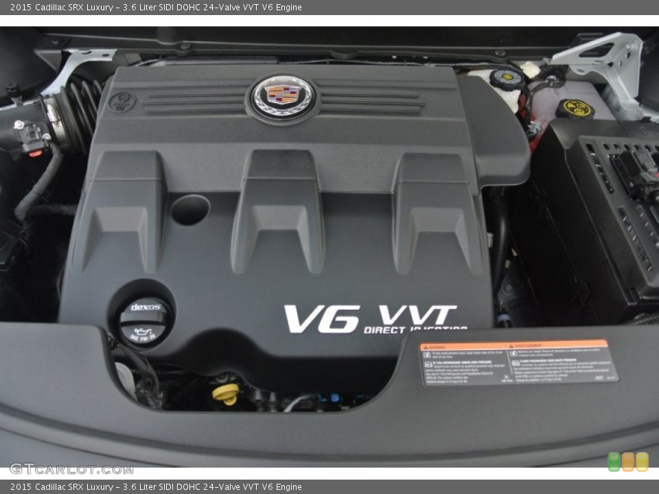 3.6 Liter SIDI DOHC 24-Valve VVT V6 2015 Cadillac SRX Engine