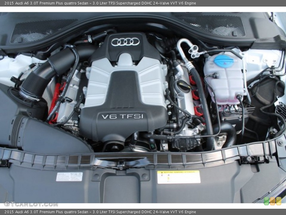 3.0 Liter TFSI Supercharged DOHC 24-Valve VVT V6 2015 Audi A6 Engine