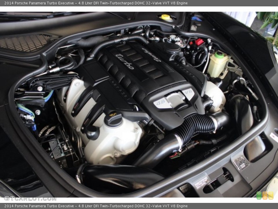 4.8 Liter DFI Twin-Turbocharged DOHC 32-Valve VVT V8 Engine for the 2014 Porsche Panamera #96361091