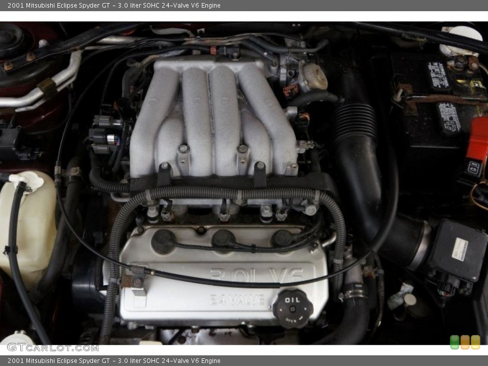 3.0 liter SOHC 24-Valve V6 Engine for the 2001 Mitsubishi Eclipse #96403550