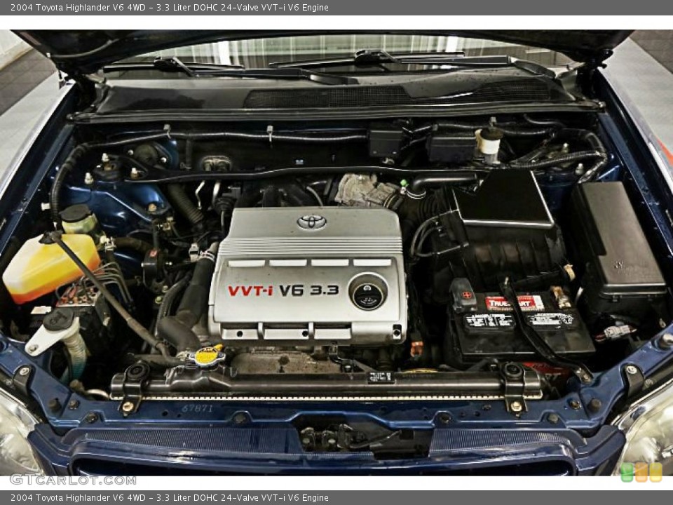 3.3 Liter DOHC 24-Valve VVT-i V6 Engine for the 2004 Toyota Highlander #96405953