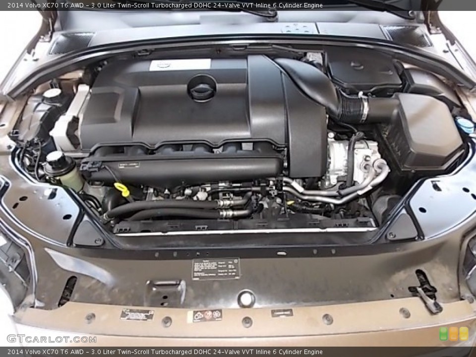 3.0 Liter Twin-Scroll Turbocharged DOHC 24-Valve VVT Inline 6 Cylinder 2014 Volvo XC70 Engine