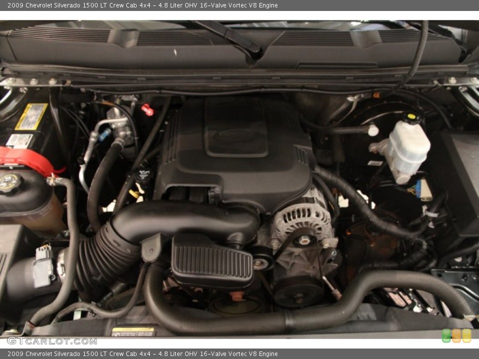4.8 Liter OHV 16-Valve Vortec V8 Engine for the 2009 Chevrolet Silverado 1500 #96415007