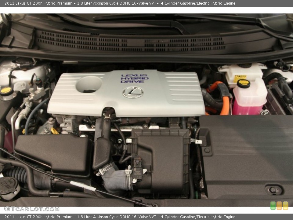 1.8 Liter Atkinson Cycle DOHC 16-Valve VVT-i 4 Cylinder Gasoline/Electric Hybrid Engine for the 2011 Lexus CT #96419582