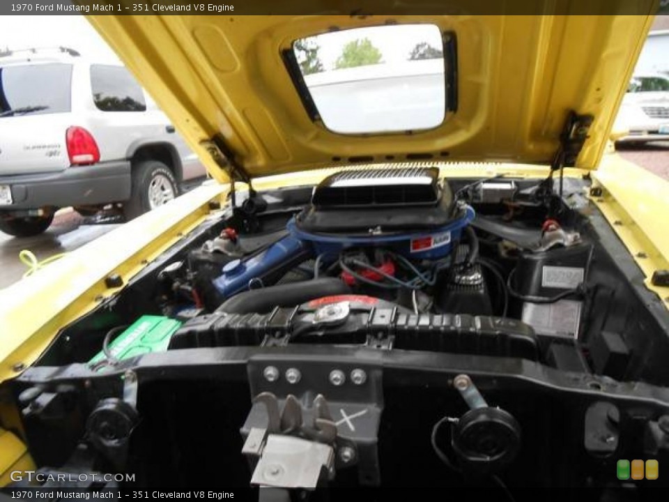 351 Cleveland V8 Engine for the 1970 Ford Mustang #96442582