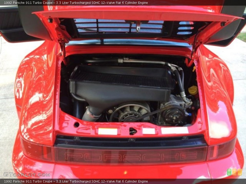 3.3 Liter Turbocharged SOHC 12-Valve Flat 6 Cylinder Engine for the 1992 Porsche 911 #96510039