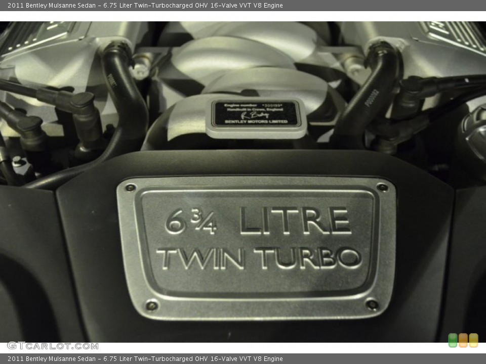 6.75 Liter Twin-Turbocharged OHV 16-Valve VVT V8 Engine for the 2011 Bentley Mulsanne #96532806