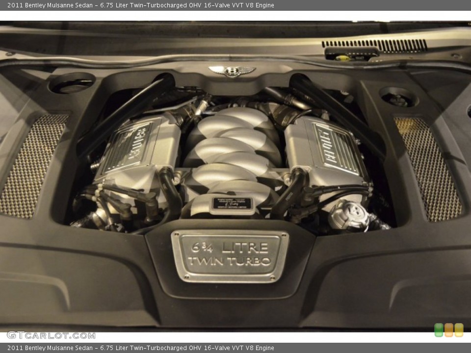6.75 Liter Twin-Turbocharged OHV 16-Valve VVT V8 Engine for the 2011 Bentley Mulsanne #96532836