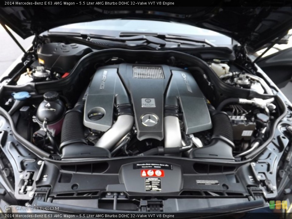 5.5 Liter AMG Biturbo DOHC 32-Valve VVT V8 Engine for the 2014 Mercedes-Benz E #96561314
