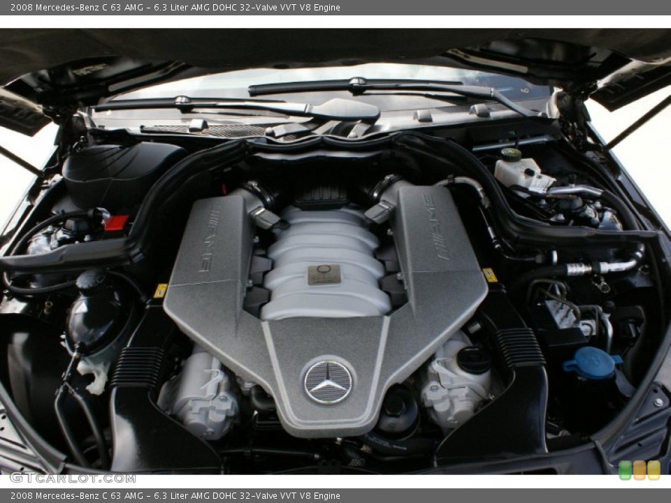 6.3 Liter AMG DOHC 32-Valve VVT V8 Engine for the 2008 Mercedes-Benz C #96598888