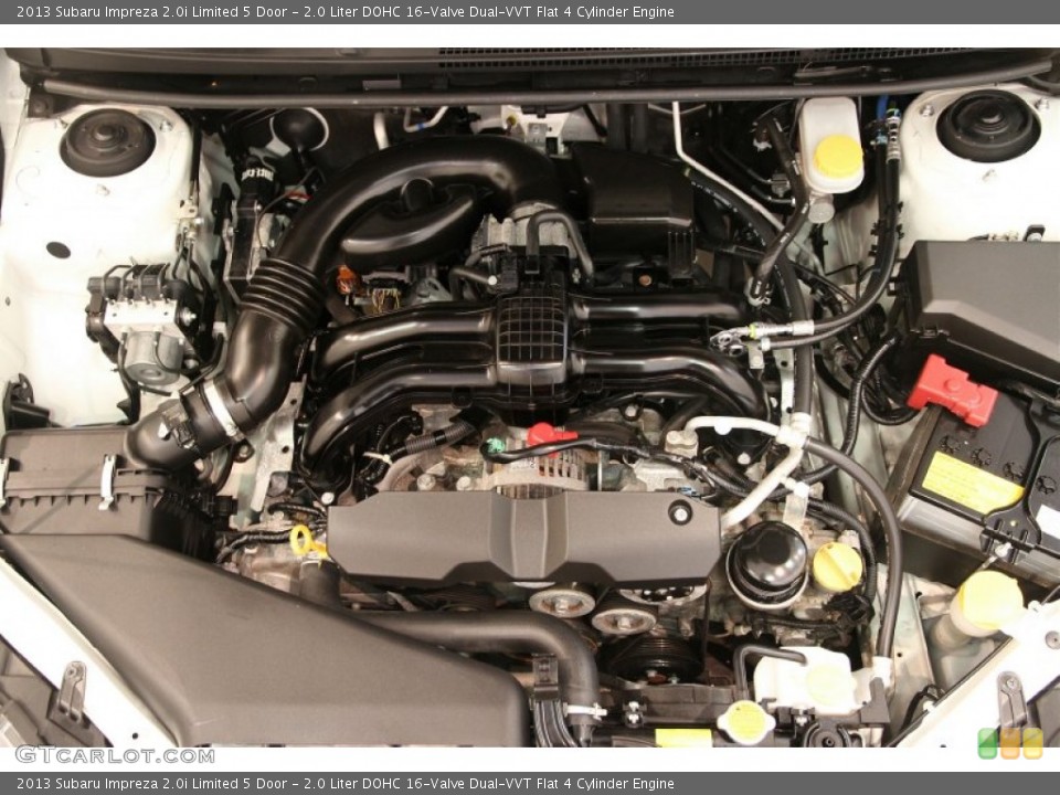 2.0 Liter DOHC 16-Valve Dual-VVT Flat 4 Cylinder Engine for the 2013 Subaru Impreza #96618920