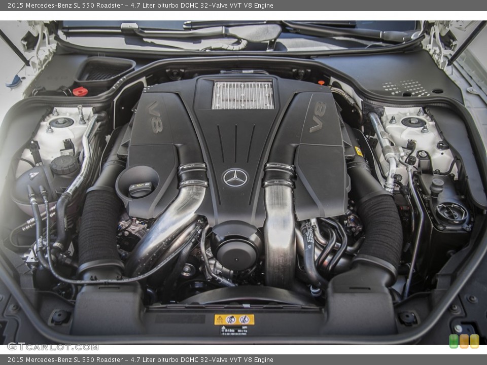 4.7 Liter biturbo DOHC 32-Valve VVT V8 Engine for the 2015 Mercedes-Benz SL #96635111