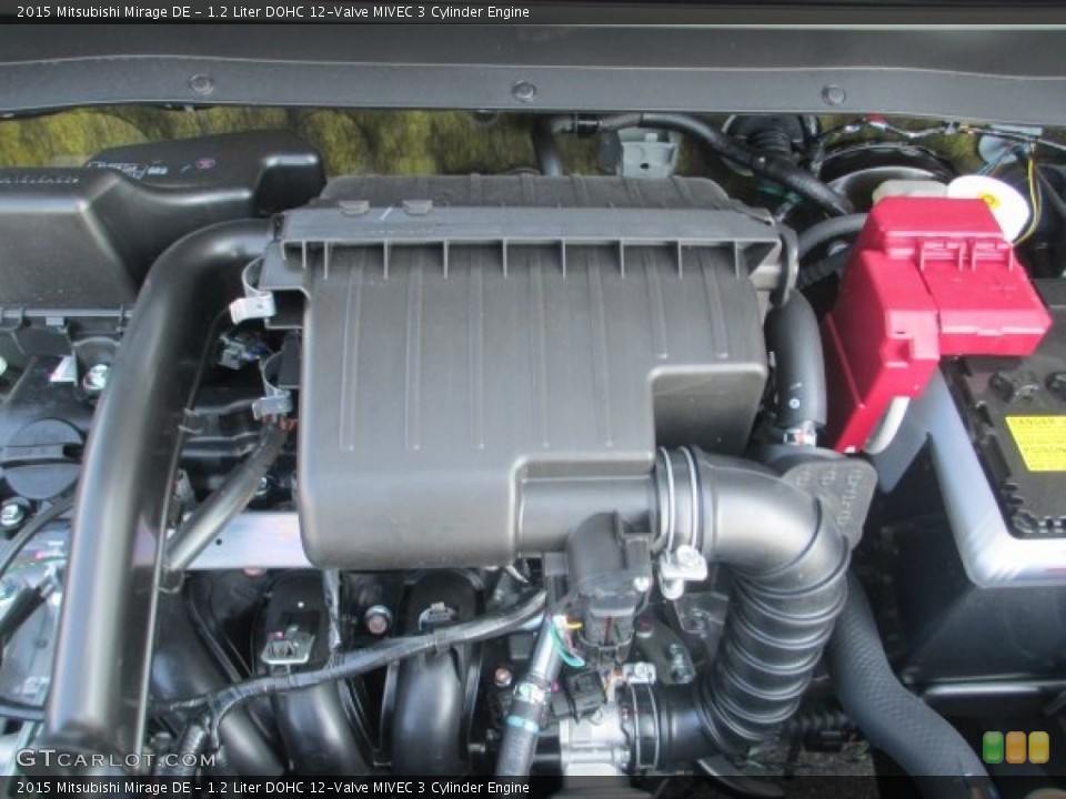 1.2 Liter DOHC 12-Valve MIVEC 3 Cylinder Engine for the 2015 Mitsubishi Mirage #96730894