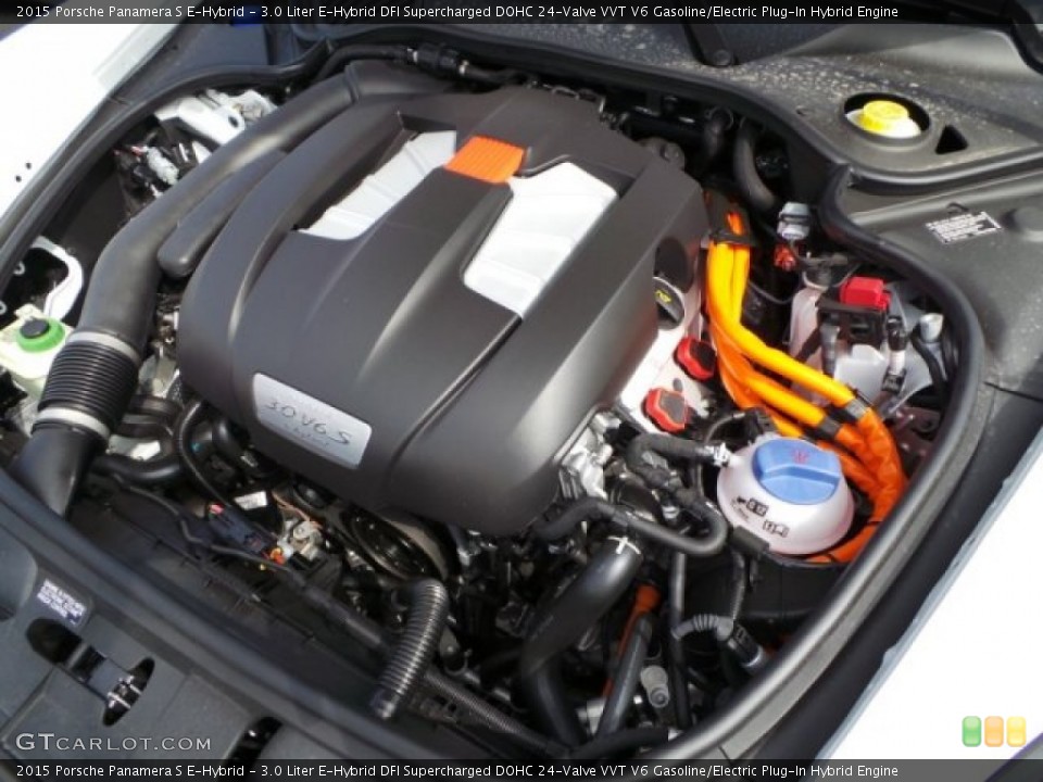 3.0 Liter E-Hybrid DFI Supercharged DOHC 24-Valve VVT V6 Gasoline/Electric Plug-In Hybrid Engine for the 2015 Porsche Panamera #96744994