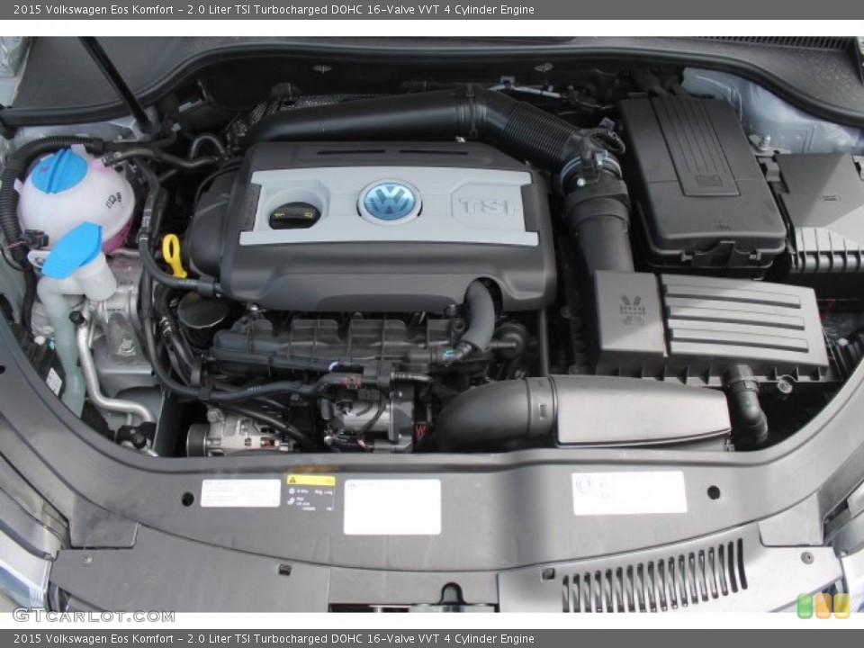 2.0 Liter TSI Turbocharged DOHC 16-Valve VVT 4 Cylinder 2015 Volkswagen Eos Engine
