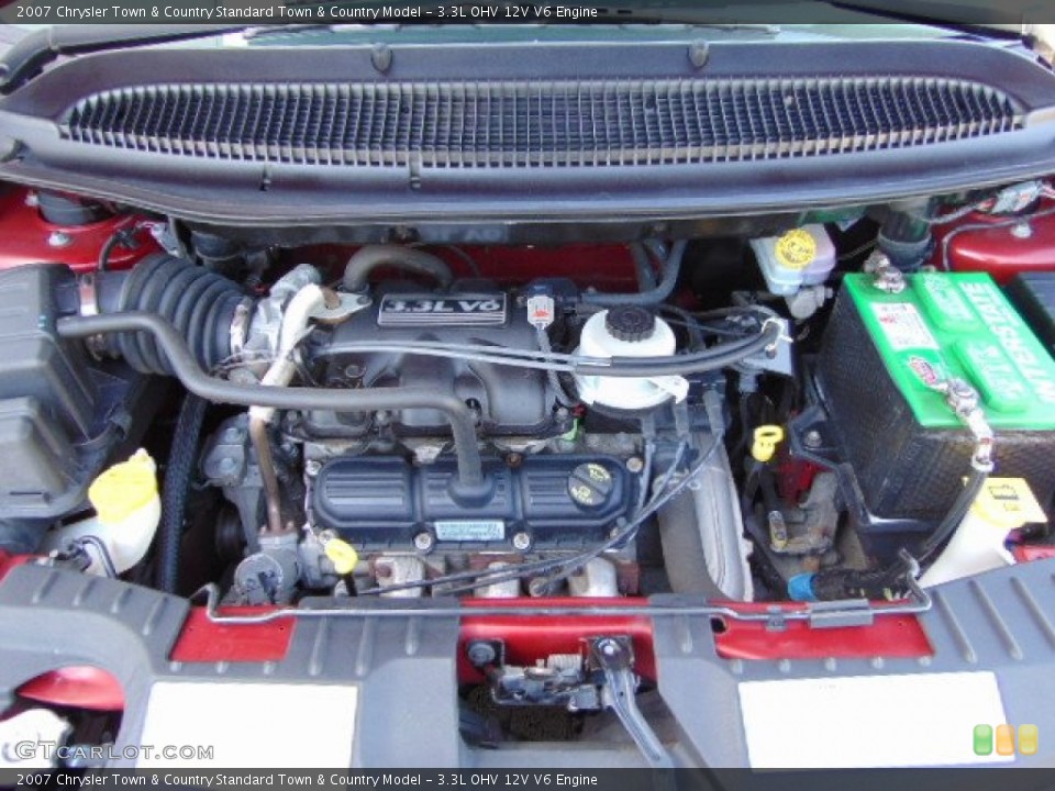 3.3L OHV 12V V6 2007 Chrysler Town & Country Engine