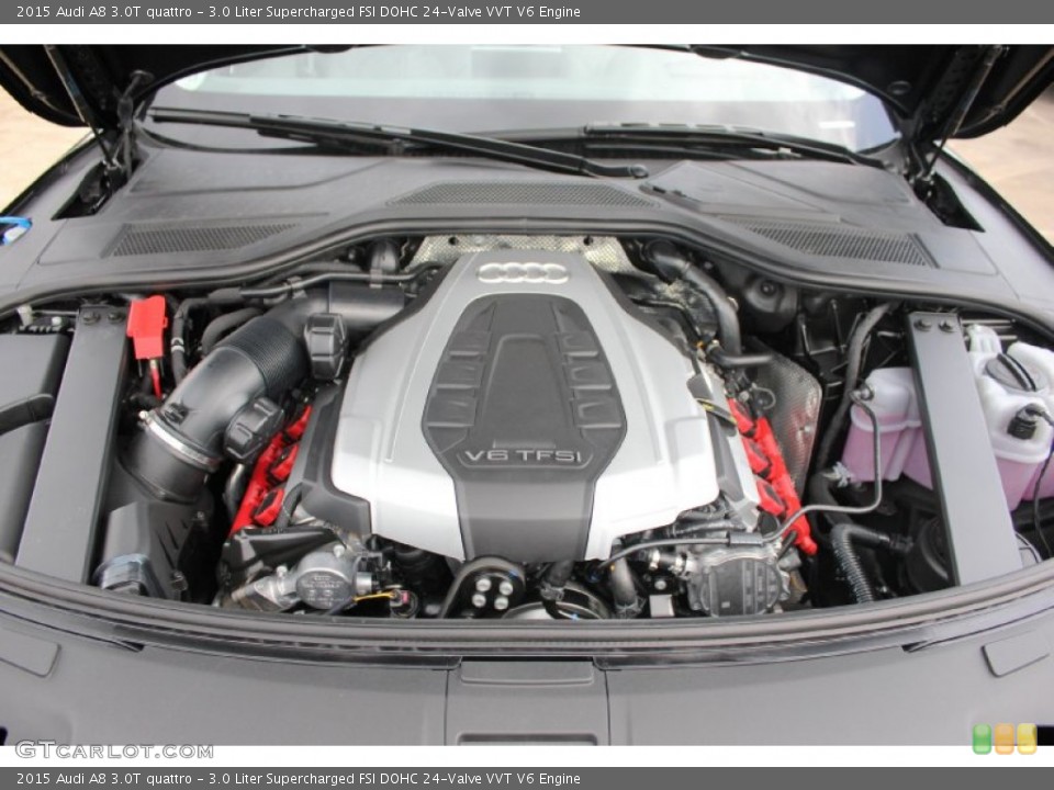 3.0 Liter Supercharged FSI DOHC 24-Valve VVT V6 2015 Audi A8 Engine