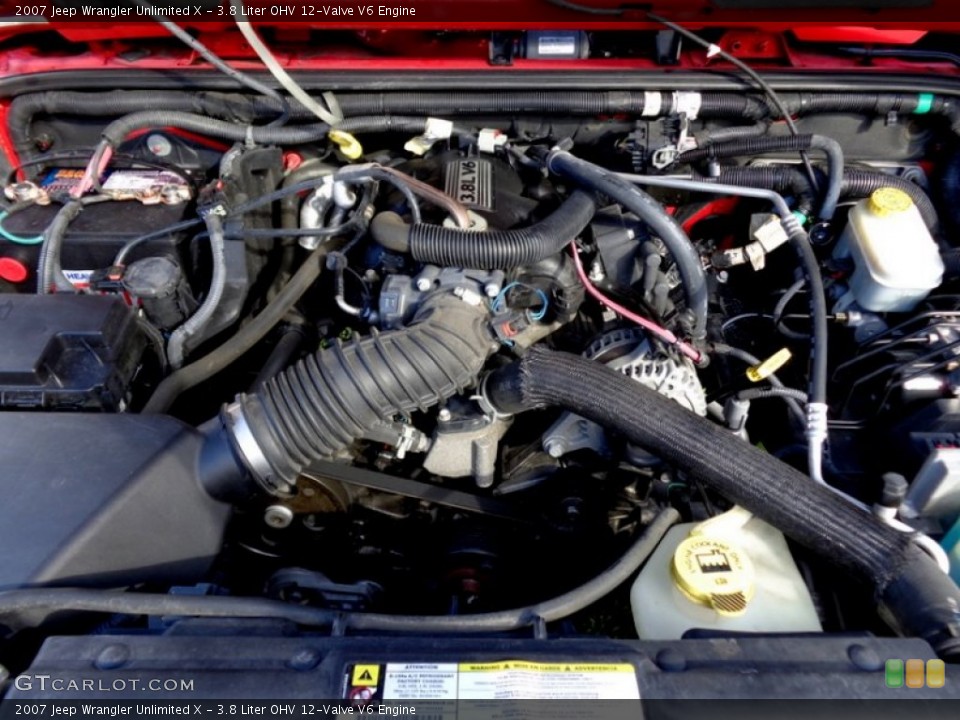 3.8 Liter OHV 12-Valve V6 Engine for the 2007 Jeep Wrangler Unlimited #96877625