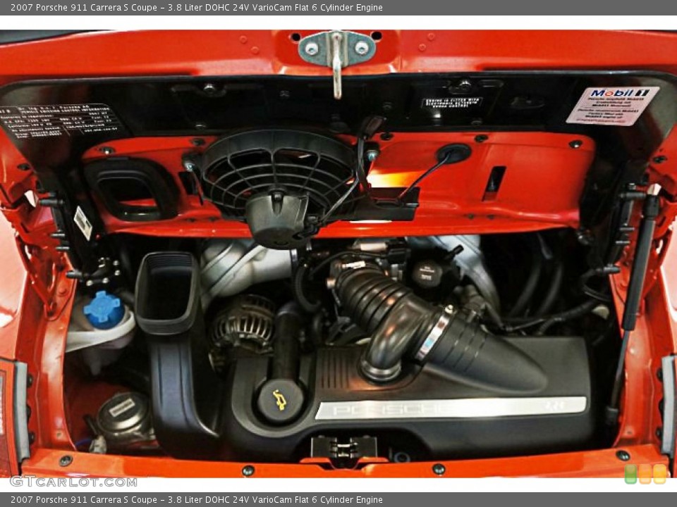 3.8 Liter DOHC 24V VarioCam Flat 6 Cylinder Engine for the 2007 Porsche 911 #96908443