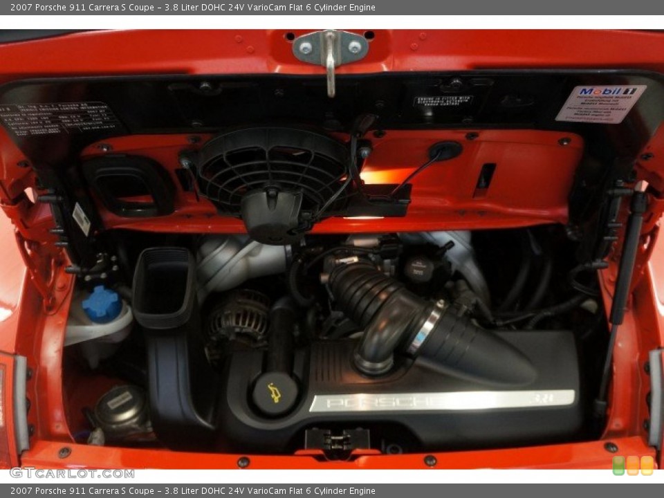 3.8 Liter DOHC 24V VarioCam Flat 6 Cylinder Engine for the 2007 Porsche 911 #96908806