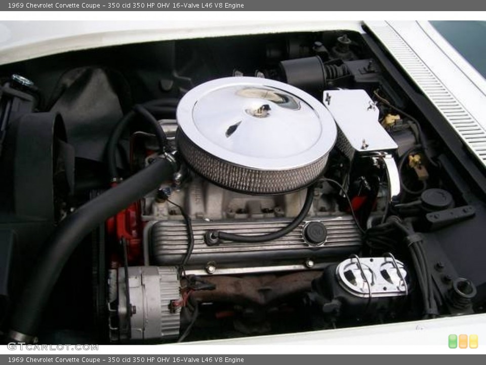 350 cid 350 HP OHV 16-Valve L46 V8 Engine for the 1969 Chevrolet Corvette #96912043