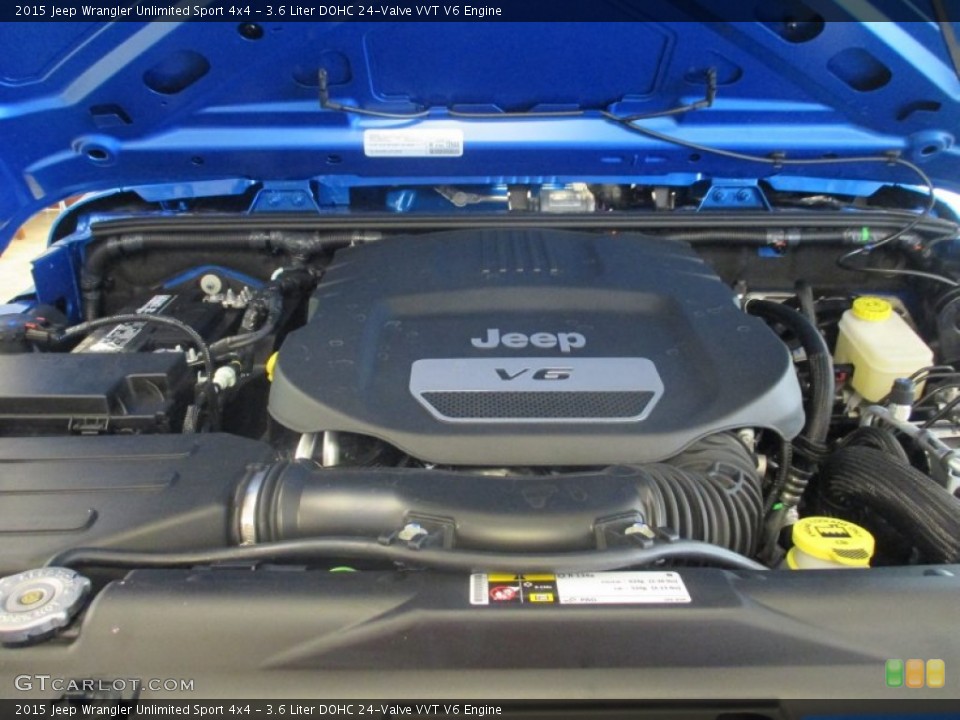 3.6 Liter DOHC 24-Valve VVT V6 Engine for the 2015 Jeep Wrangler Unlimited #97011264