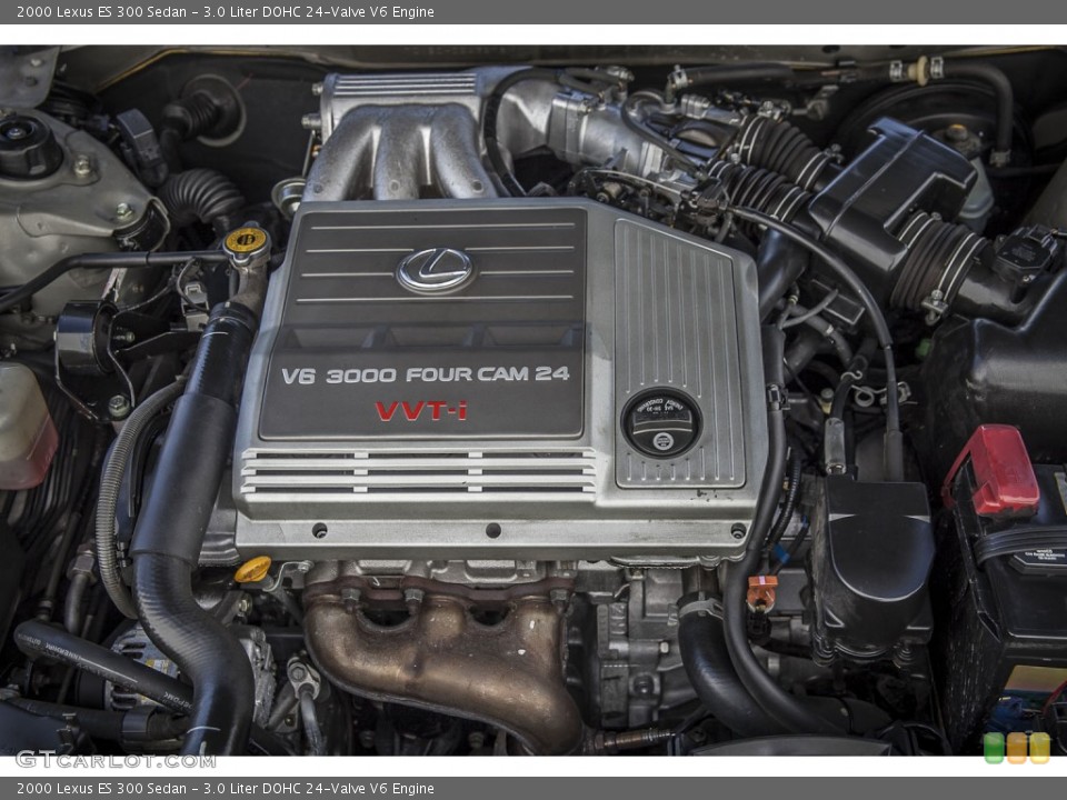 3.0 Liter DOHC 24-Valve V6 2000 Lexus ES Engine