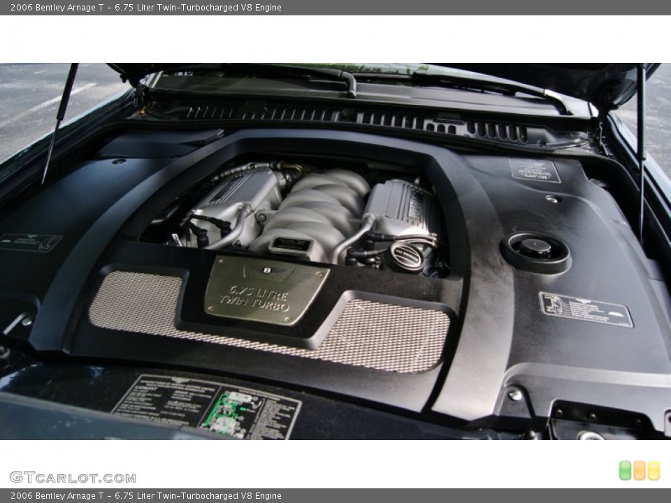 6.75 Liter Twin-Turbocharged V8 2006 Bentley Arnage Engine